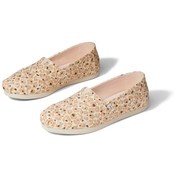Toms Shoes - Toms Womens 9 Alpargata Natural Sun Bleached Cheetah Slip On Flats NWB NWT